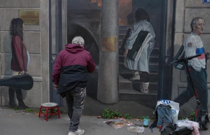 Abbé Pierre erased from the Lyonnais fresco