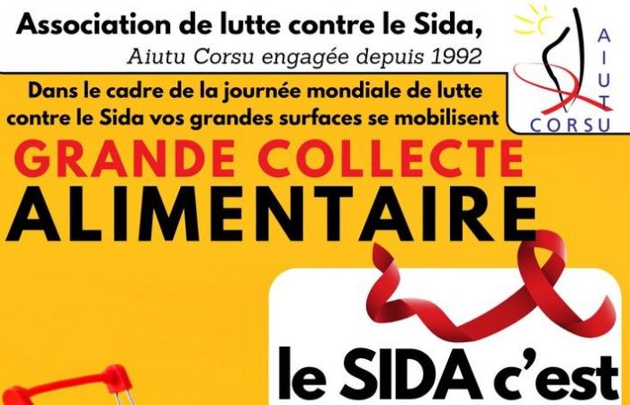 A Ajaccio, une collecte de nourriture pour les malades du Sida