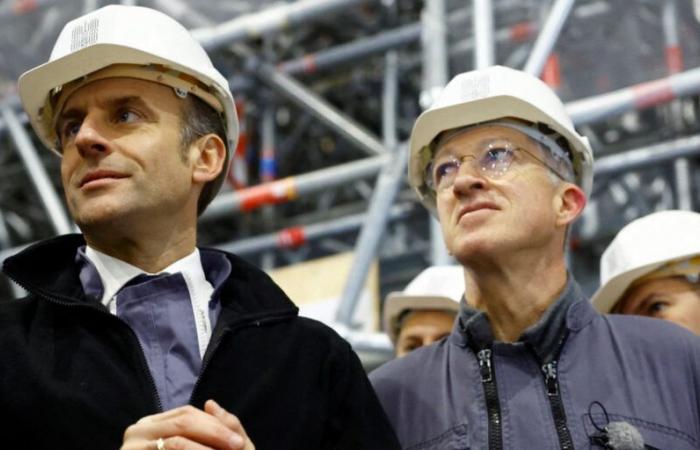 Dernière visite d’Emmanuel Macron sur le chantier