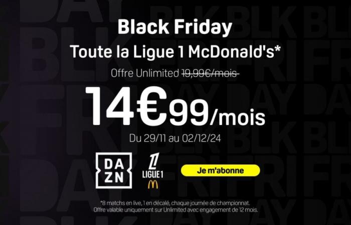 C’est maintenant ou jamais pour profiter de l’offre Black Friday chez DAZN