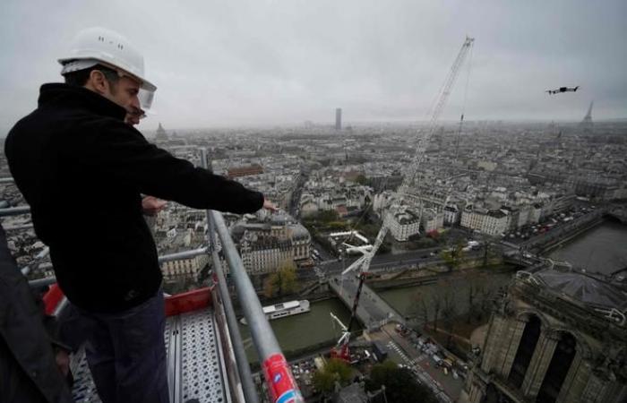 Emmanuel Macron attendu pour sa dernière visite sur le chantier de la cathédrale, avant sa réouverture