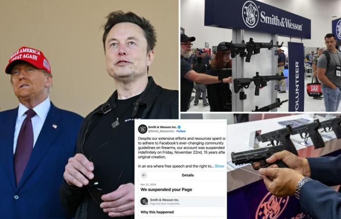 Gunmaker Smith & Wesson applaudit le X d’Elon Musk après avoir été suspendu par Facebook