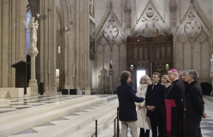 Patrimoine. L’intérieur de Notre-Dame de Paris dévoilé lors d’une visite d’Emmanuel Macron