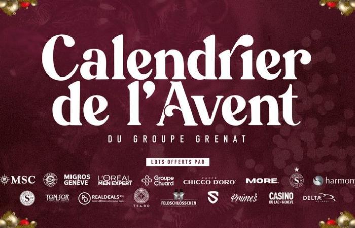 Calendrier de l’Avent du groupe Garnet