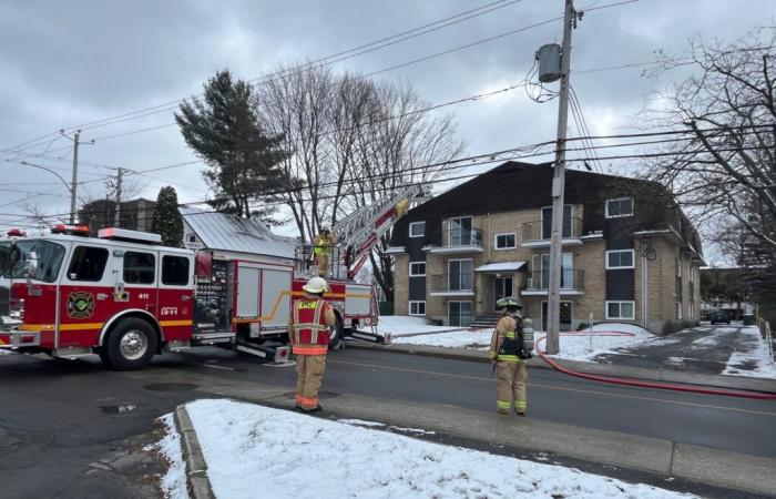 Une maison ravagée par le feu