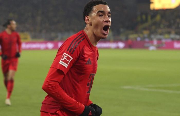 Musiala sauve un point au Bayern en fin de match à Dortmund