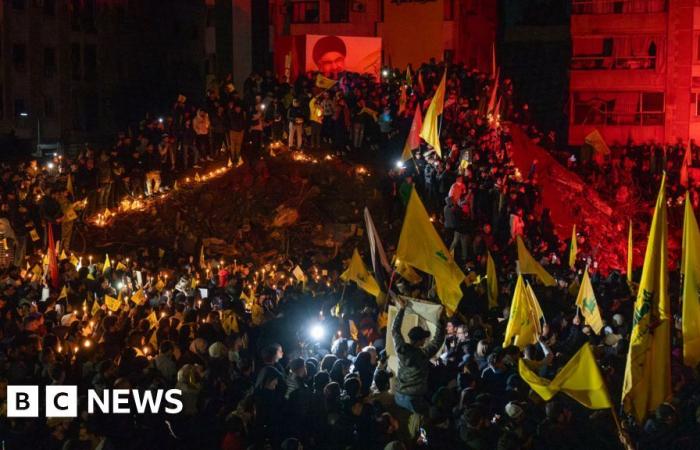 Des milliers de personnes visitent le mémorial dédié à l’ancien chef du Hezbollah Hassan Nasrallah