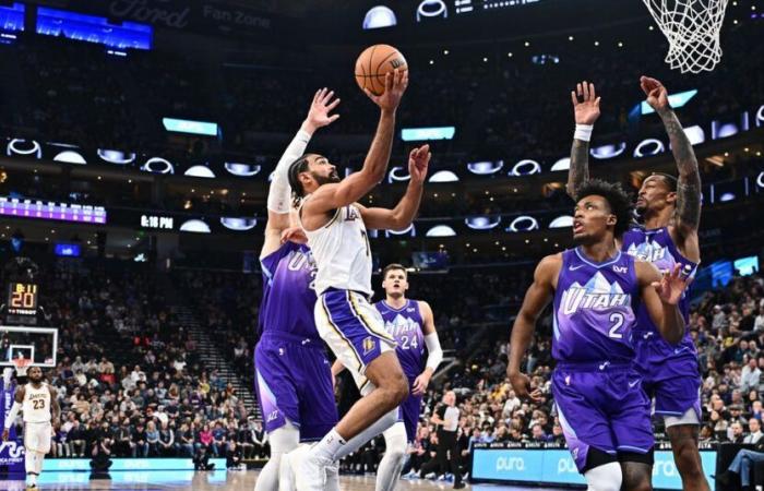 Les Lakers en désavantage numérique remportent la victoire dans l’Utah