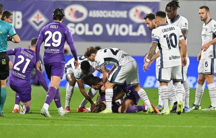 Un joueur qui a souffert d’un terrible inconfort en plein match Fiorentina-Inter a été arrêté