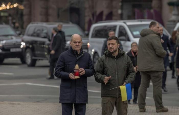 lors d’une visite surprise à Kyiv, Scholz propose une nouvelle aide militaire