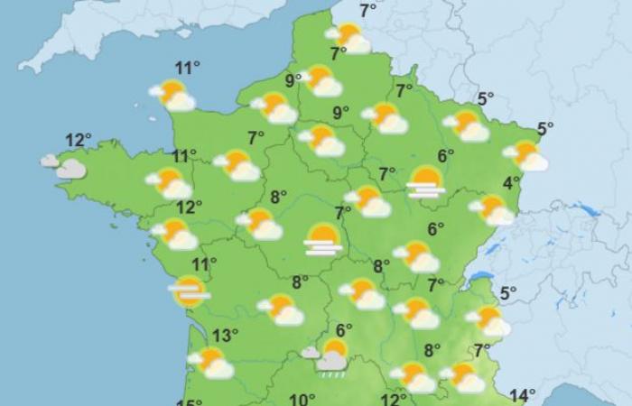 Météo de la semaine : un défilé de perturbations au programme début décembre () : Prévisions à 7 jours