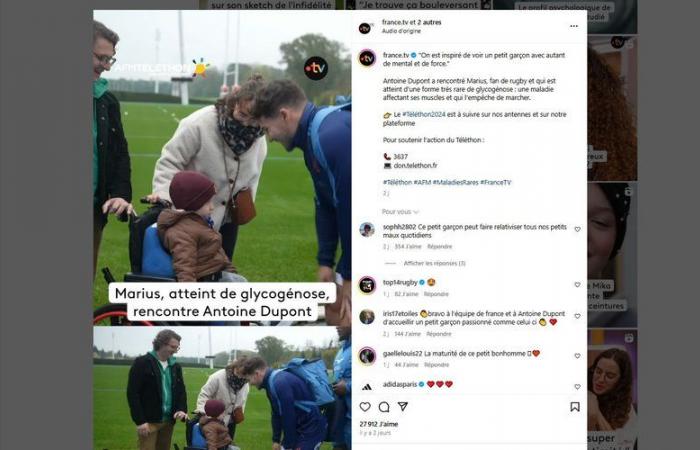 “Autant de force, ça inspire”, la rencontre émouvante entre Marius, fan de rugby privé de l’usage de ses jambes, et Antoine Dupont