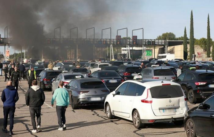 en colère contre la Sécurité sociale, les taxis ont paralysé les Bouches-du-Rhône