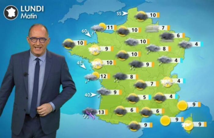 Météo de votre lundi : une perturbation traverse la France