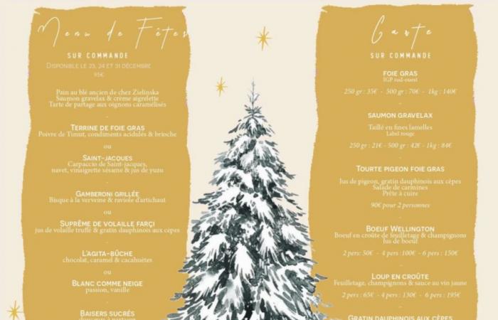 on vous donne 5 idées de restaurants pour les festivités de Noël, avec des menus différents et des prix variés