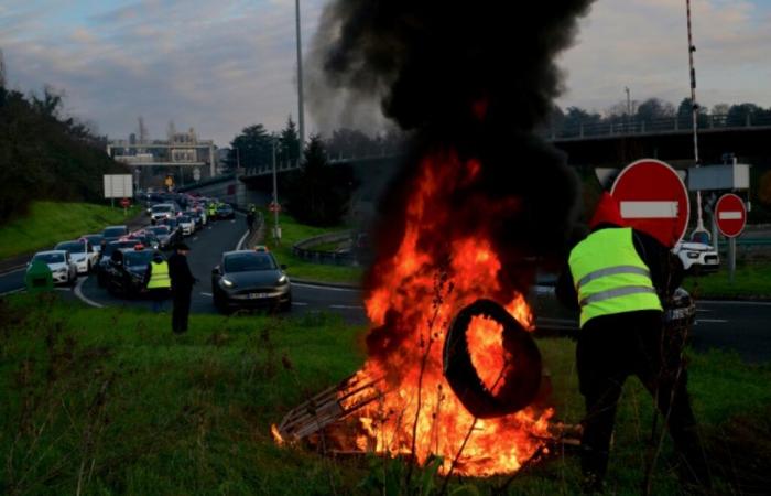 des chauffeurs de taxi en colère et inquiets mobilisés à Lyon et Toulon – 12/02/2024 à 13h57