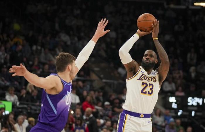 LeBron James va à la vieille école pour mener les Lakers devant le Jazz