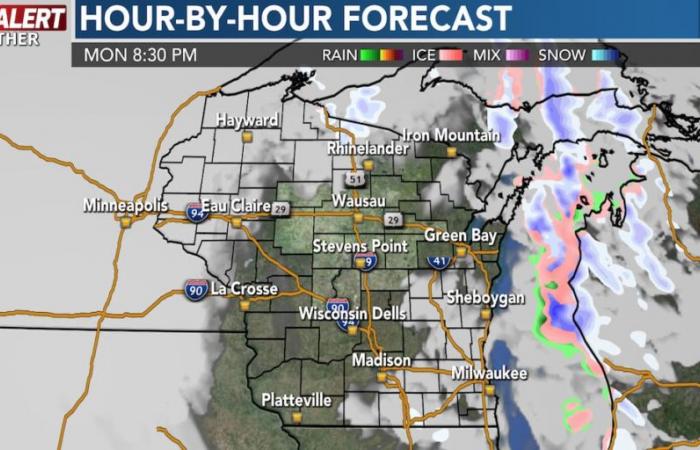 Neige à effet lac dans le nord, encore de neige plus tard cette semaine