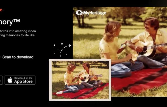Live Memory crée des vidéos de vos ancêtres