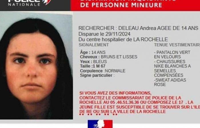 disparition d’une jeune fille de 14 ans, recherches lancées sur l’île de Ré