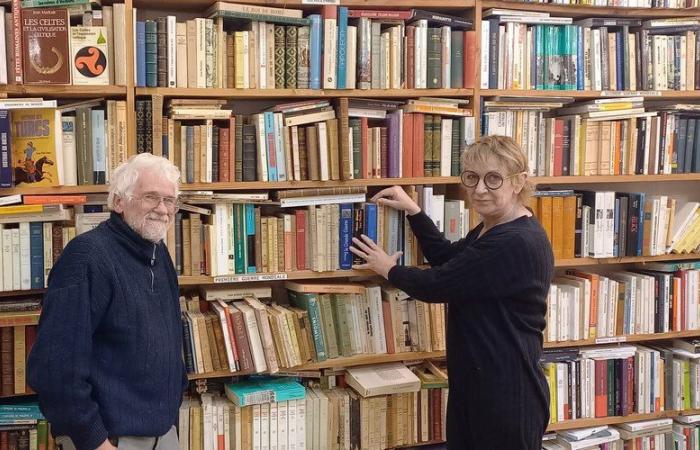 Cathy et Gégé Maugé, la tête dans les livres d’occasion depuis plus de 30 ans, à la Bouquinerie l’ivre livre à Foix