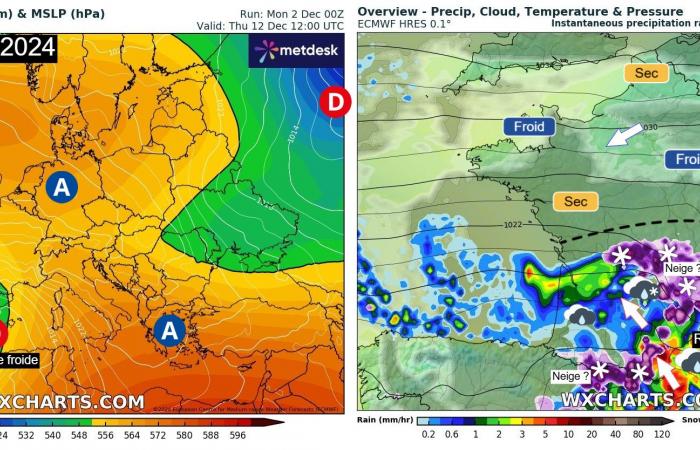 Retour du froid en fin de semaine en France ? 02/12/2024