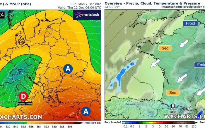 Retour du froid en fin de semaine en France ? 02/12/2024