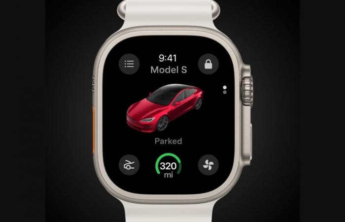 Tesla lance enfin son application pour Apple Watch et… un simulateur de pet