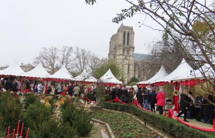 à Paris, le marché de Noël de Notre-Dame surfe sur la réouverture de la cathédrale