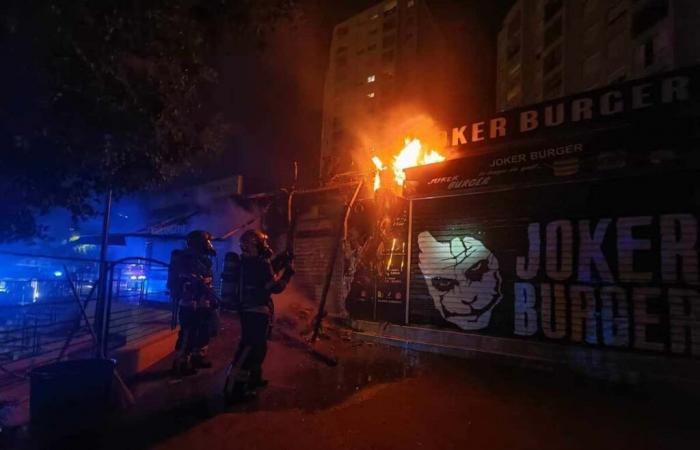 Incendie au snack Joker Burger du 58 boulevard Paul Montel à Nice