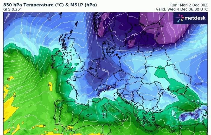 Retour du froid en fin de semaine en France ? 02/12/2024