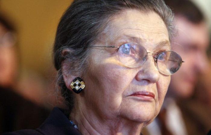 une œuvre avec le visage de Simone Veil détériorée devant le Mémorial de la Shoah