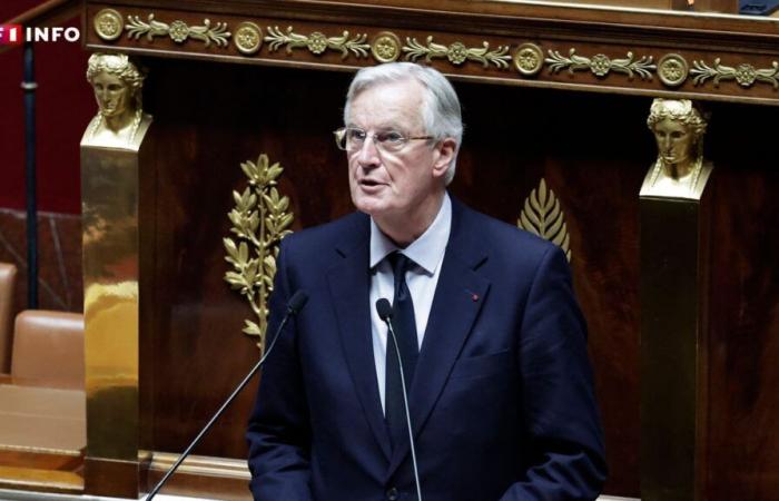 le moment où Michel Barnier a déclenché le 49,3