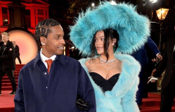 Aux Fashion Awards, Rihanna toute en fourrure au bras d’A$AP Rocky