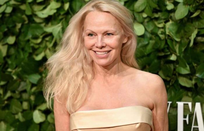 Magnifique sans maquillage, Pamela Anderson fait sensation aux Gotham Awards