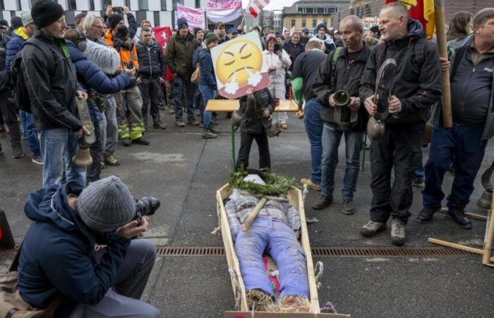 A Berne, les agriculteurs ont manifesté pour des prix justes et moins de bureaucratie