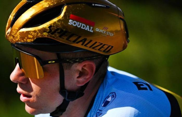 Remco Evenepoel hospitalisé après avoir percuté une voiture à l’entraînement