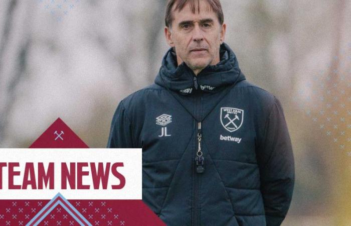 Nouvelles de l’équipe | Lopetegui fait le point sur la condition physique de l’équipe avant le choc de Leicester City