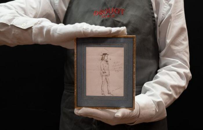 Un dessin d’Arthur Rimbaud de Paul Verlaine vendu 585 000 euros à l’hôtel Drouot