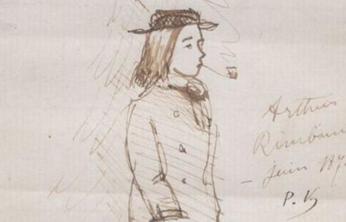 Un dessin d’Arthur Rimbaud de Paul Verlaine vendu 585 000 euros à l’hôtel Drouot