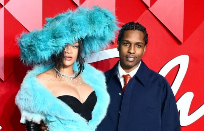 A$AP Rocky fait sensation aux Fashion Awards à Londres avec Rihanna