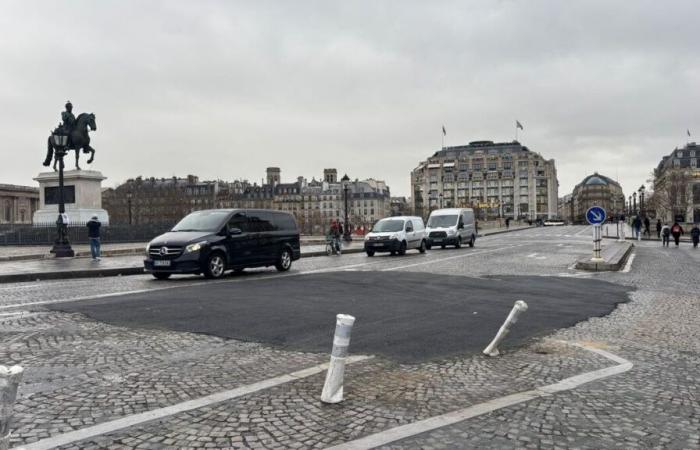 À Paris, le Pont-Neuf partiellement dévié en raison d’un affaissement de la chaussée