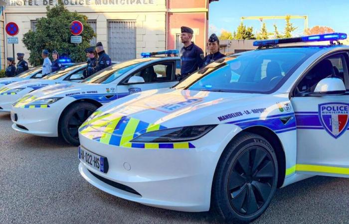 à Mandelieu, la police municipale roule en Tesla