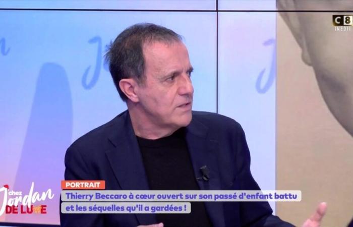 Thierry Beccaro ému aux larmes en évoquant son enfance sous les coups