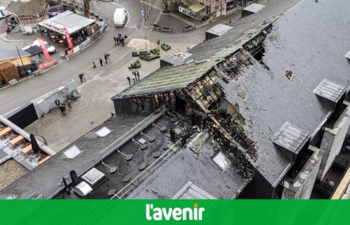 Ces images de drone qui montrent l’étendue des dégâts causés par l’incendie de l’Hôtel du Sanglier des Ardennes à Durbuy