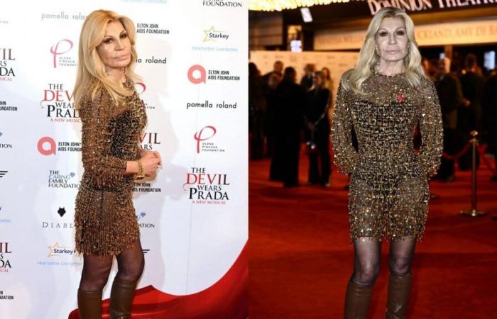 “Oh, son nouveau chirurgien a mangé!” — Les internautes impressionnés par le look transformé de Donatella Versace lors du gala musical Devil Wears Prada