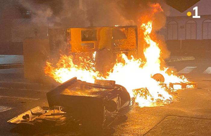 PHOTOS. La nuit a été agitée à Fort-de-France, la circulation a été perturbée sur l’avenue Maurice Bishop