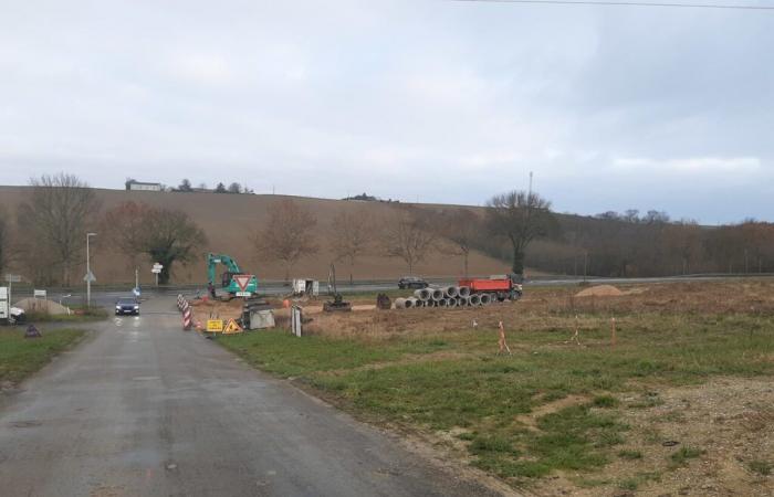 c’est quoi ces travaux en cours le long de la route départementale reliant Caraman à Lanta ?