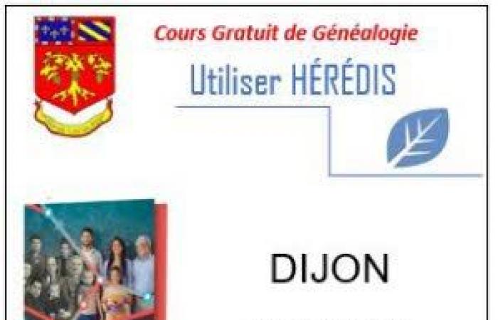 Cours club de généalogie Côte d’Or : Logiciel Heredis : réunion, conférence à Dijon