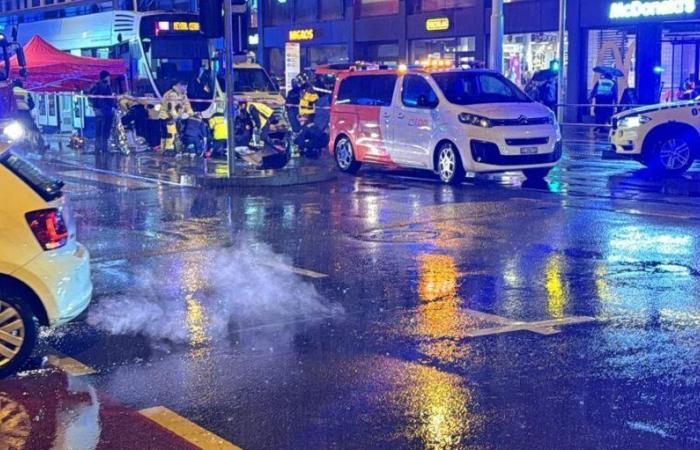 un tramway percute un passant au Servette